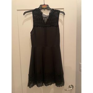 Francesca’s Black Dress with Lace Detail